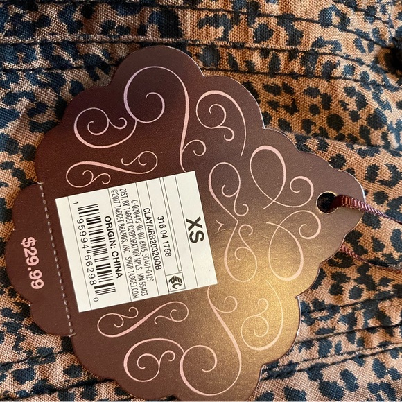 Knox Rose cheetah print BoHo style lightweight pants women’s size xs NWT - Picture 6 of 6